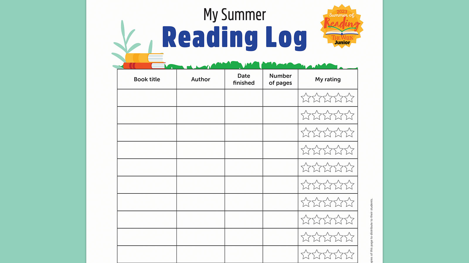 Free Summer Reading Log Bundle We Are Teachers