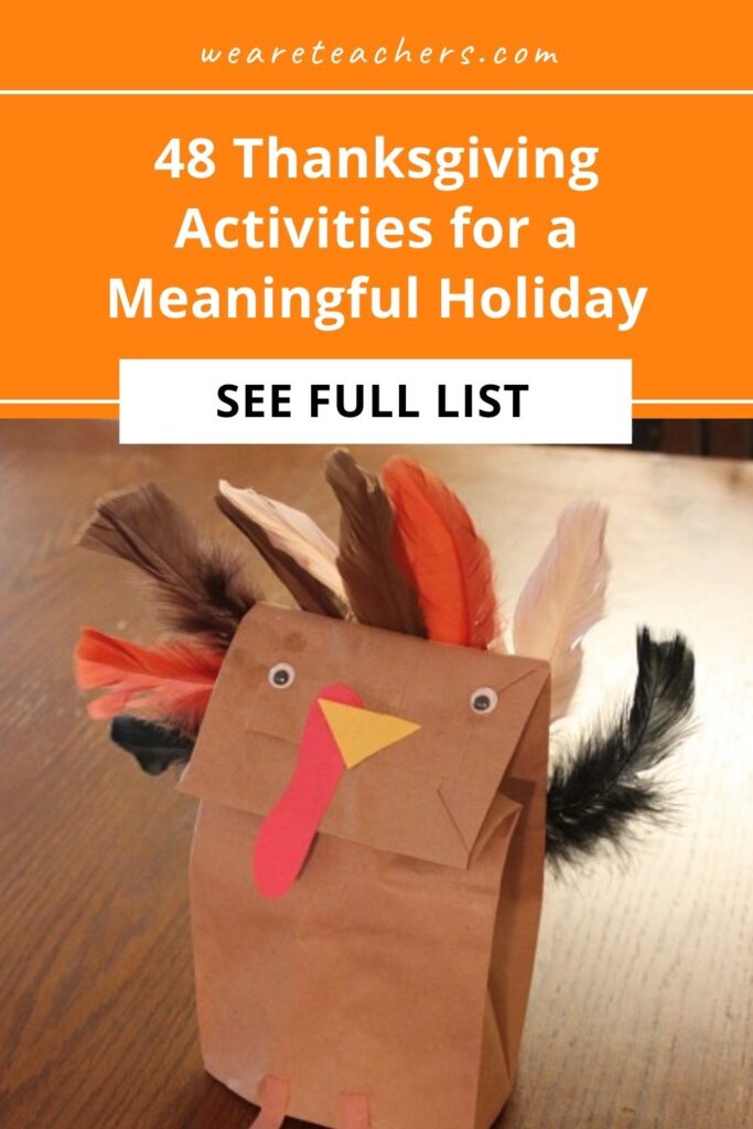 So many ways to engage students in traditions, including giving thanks, parades, football, and other Thanksgiving activities.