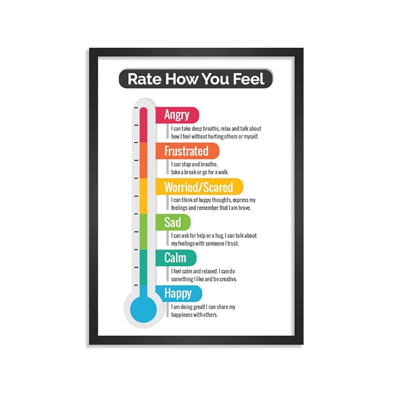 poster for self regulation that looks like a thermometer 