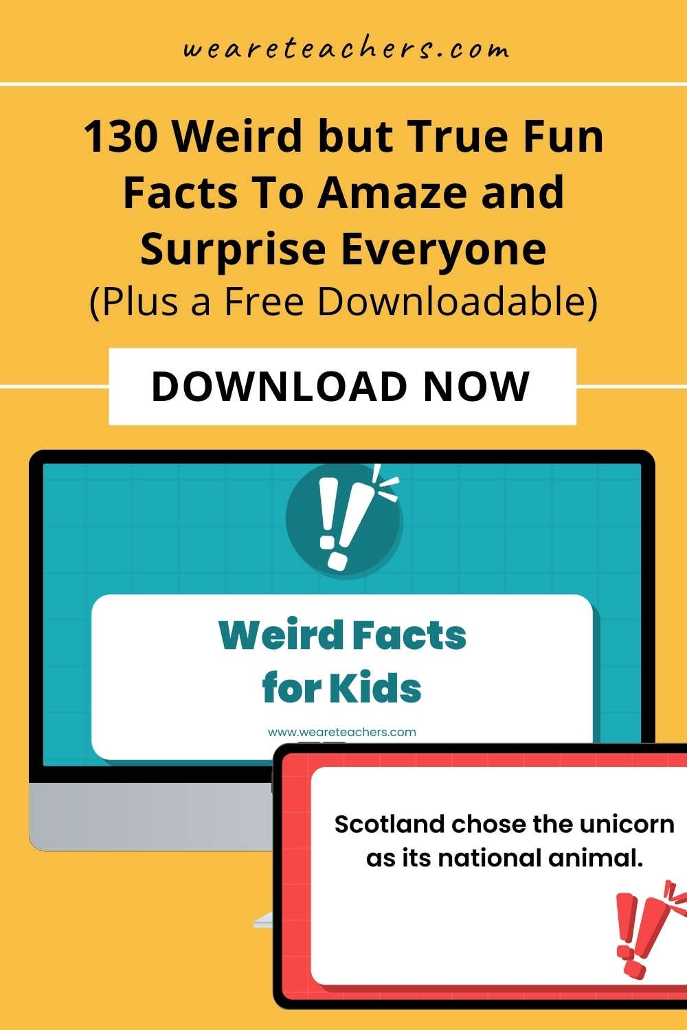 Want to shock and amaze your students? We've put together this list of weird fun facts to share in the classroom!