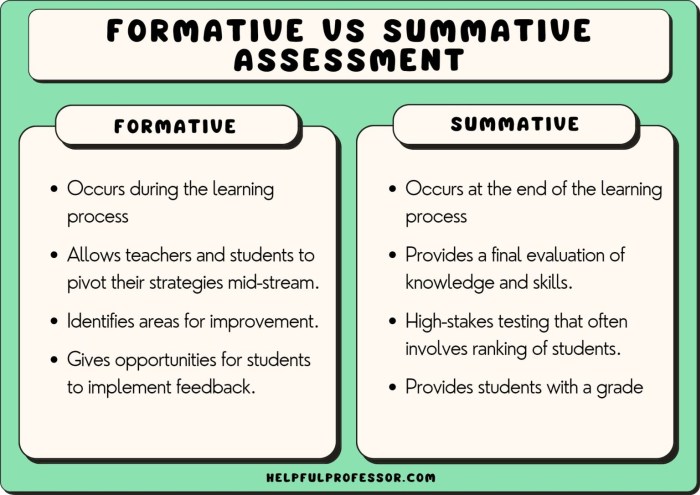 formative vs summative assessment in physical education