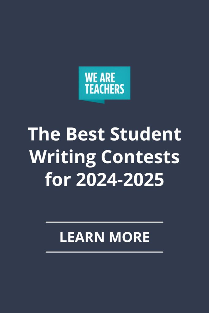 Are you looking for student writing contests to share in your classroom? This list will give students plenty of opportunities.