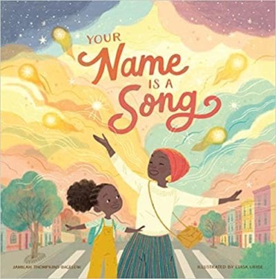 Book cover for Your Name is a Song as an example of second grade books